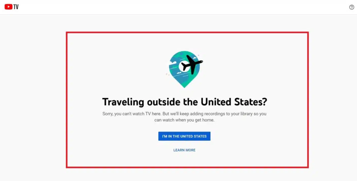 Youtube Tv In Singapore Geo-Restriction Error