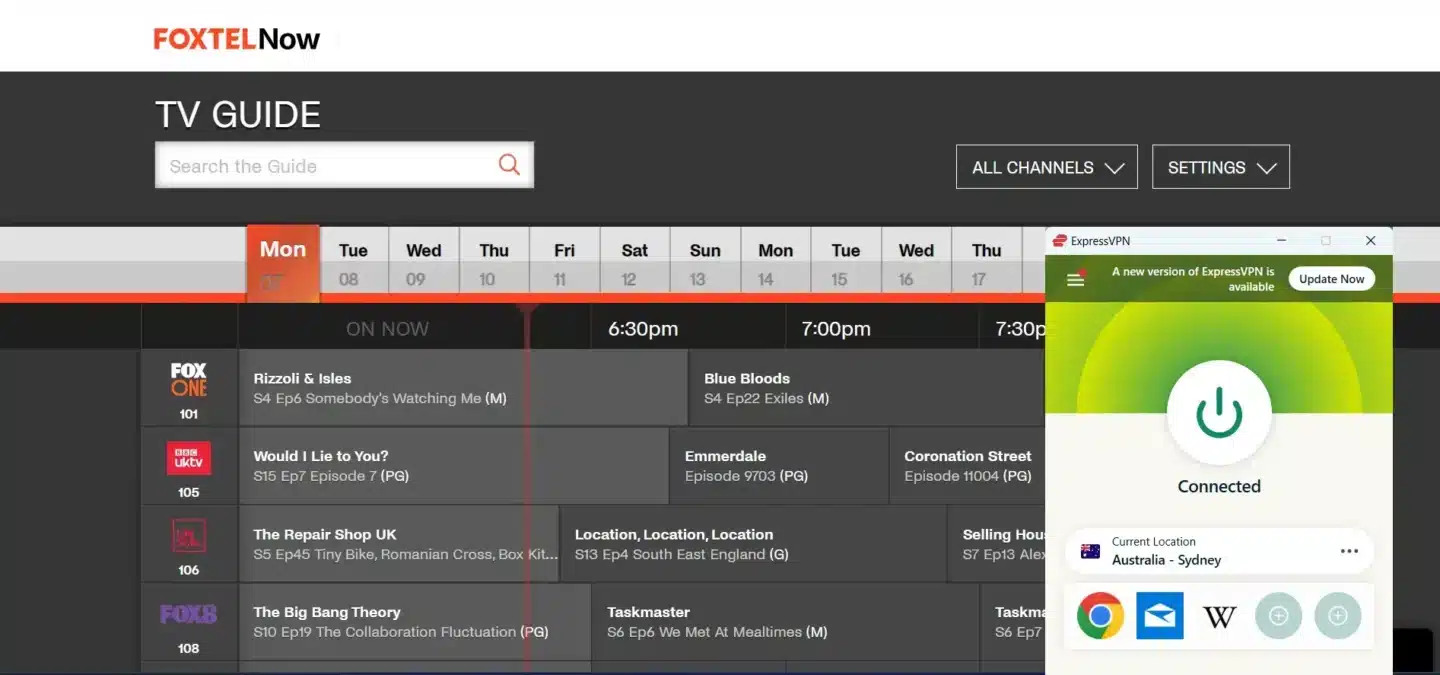 Watch Foxtel Go Outside Australia with ExpressVPN