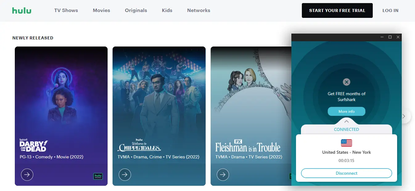 Watch Hulu in Nigeria with Surfshark