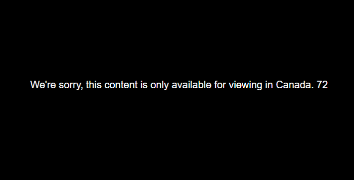Crave TV in India Geo-Restriction Error