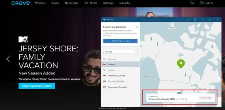 Watch Crave TV in India with NordVPN