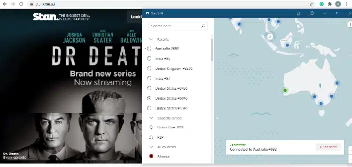Watch Stan TV outside Australia with NordVPN