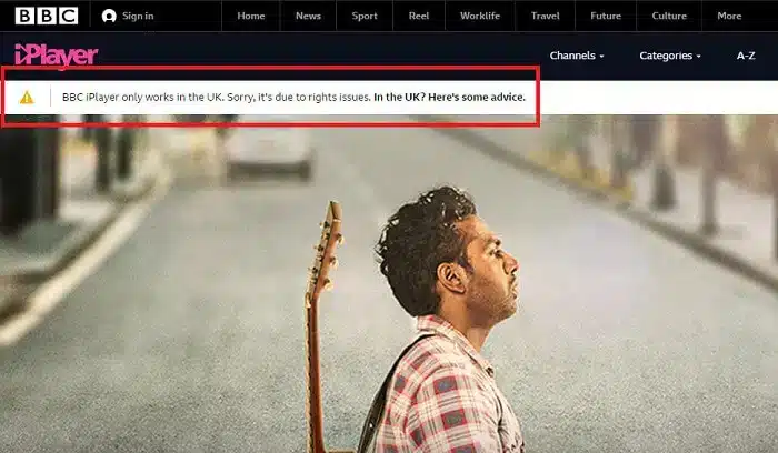 BBC iPlayer in Canada Geo-Restriction Error