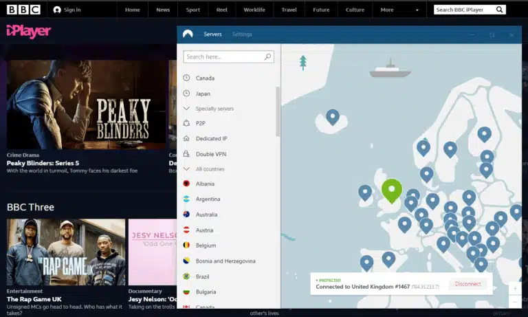 Watch BBC iPlayer in Romania with NordVPN