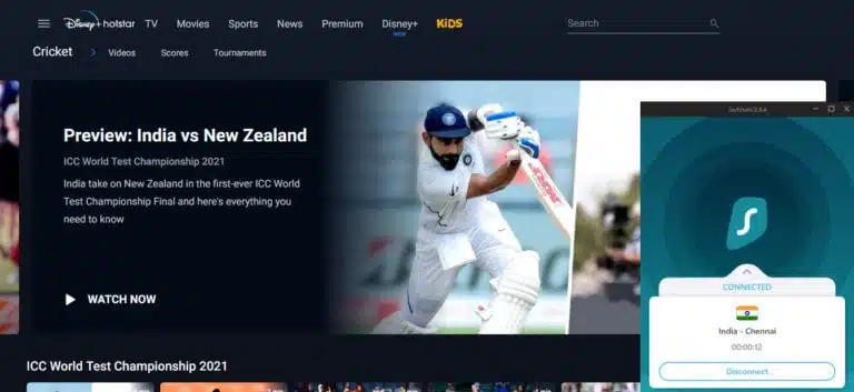 Watch Disney Plus Hotstar in France with Surfshark