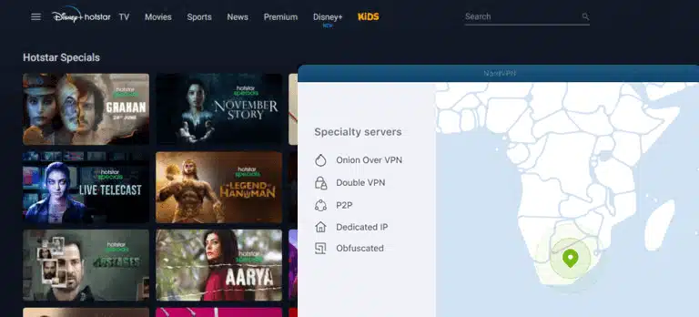Watch Disney Plus Hotstar in USA with NordVPN