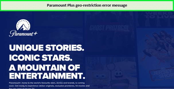 Paramount Plus In India Geo-Restriction Error
